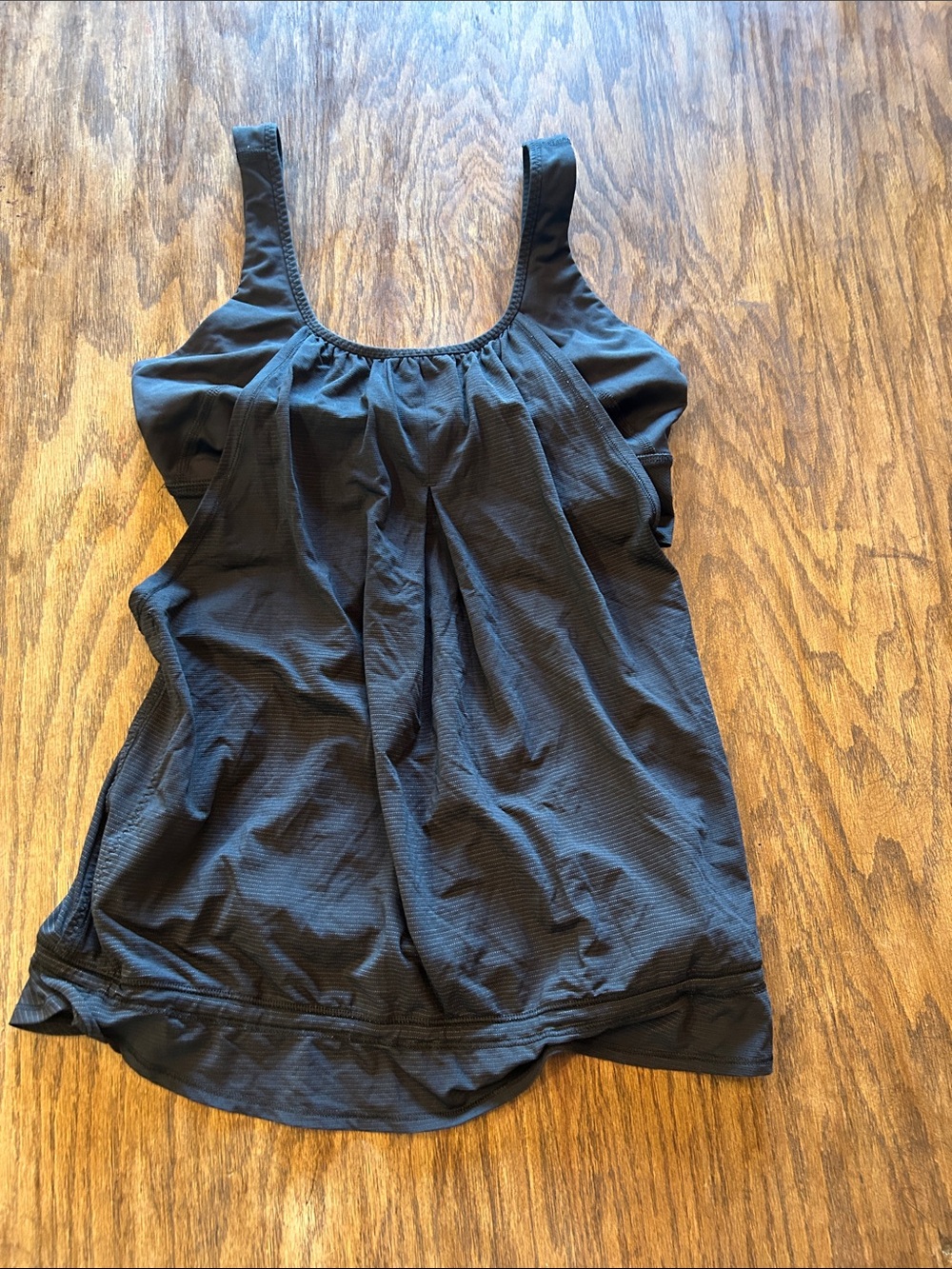 lululemon athletica Black Scoop-Neck Athletic Tank